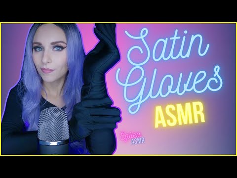 ASMR Satin Gloves Hands movements, Eye contact and smiles for positive vibes only. (No talking)