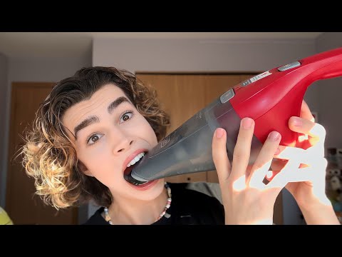 ASMR- Chewing on the most RANDOM items ツ