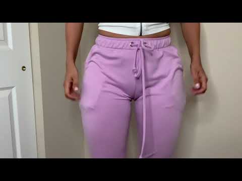 ASMR Purple Pants Scratching and Whispering