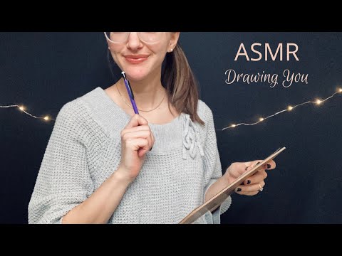 ASMR Drawing You l Writing Sounds, Personal Attention
