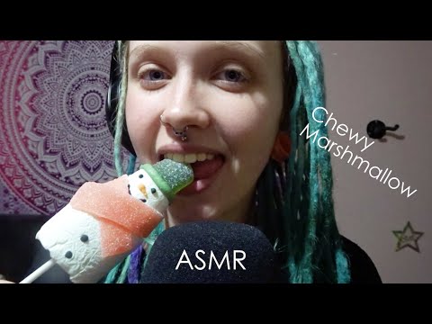 ASMR Marshmallow Sticky Chewy Mouth Sounds