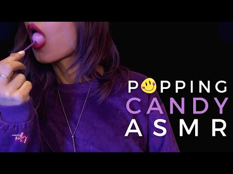 ASMR 🍭 Lollipop Eating Sounds | Ear to Ear Popping Candy ASMR (No Talking)