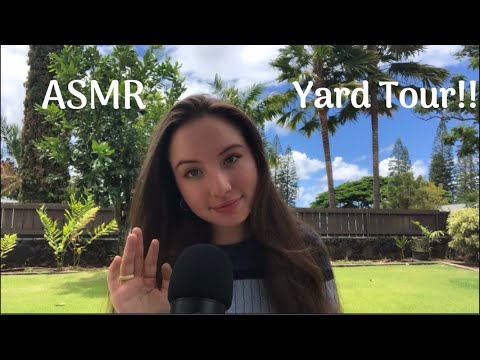 (ASMR) Yard Tour (Ambience + Gum Chewing)