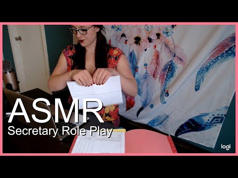 Secretary Role Play, relaxing! ASMR