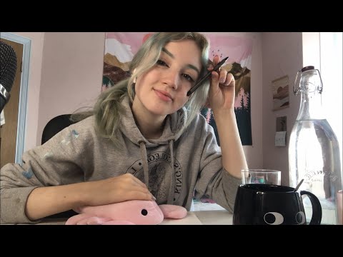[ASMR] Study with me! ~ Inaudible whispering, paper sounds, typing