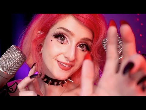 [ASMR] Close & Personal Hand Movements ♡ Gentle Mouth Sounds