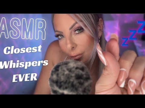 ASMR Close Breathy Whispers • Face Touching • Relaxing Hand Movements & More