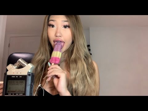 asmr popsicle *licking* *sucking* sounds