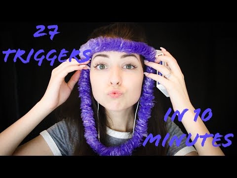 [ASMR] 27 TRIGGERS IN 10 MINUTES