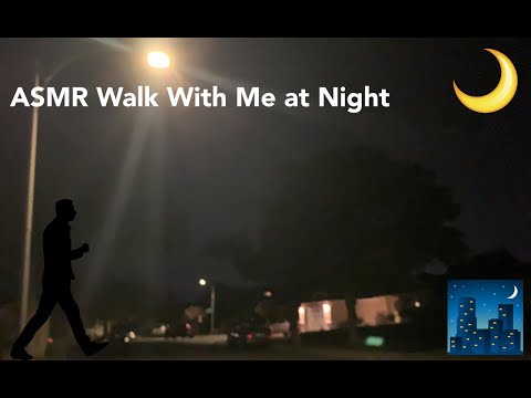 ASMR Walk With Me at Night (No Talking)