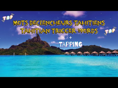 ASMR | Fall asleep with these 12 Tahitian Trigger Words 😴 + Tapping ✨