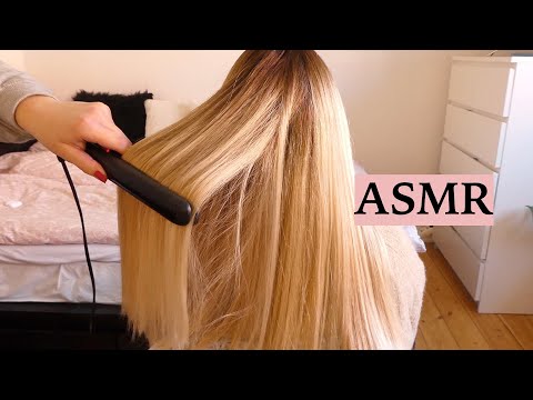 ASMR Perfect Hair Straightening For Sleep & Tingles ✨ (Hair Play, Brushing, Spraying, No Talking)