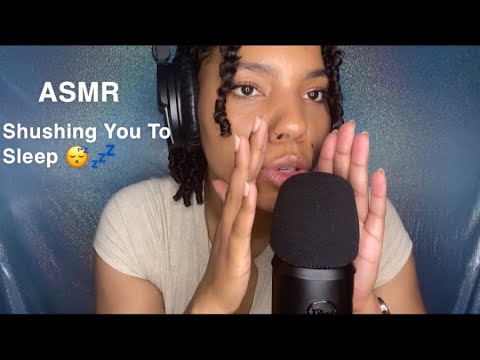 ASMR~ Shushing You To Sleep 😴| Mic Scratching, Face Touching, Positive Affirmations✨