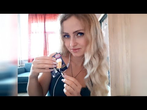 Asmr licking sucking lollipop/mouth sounds/eating sounds/relaxation for your ears
