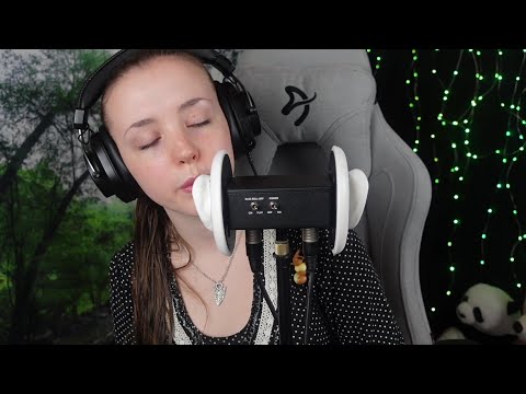 ASMR - 25 triggers in 25 minutes - no props - finger flutters, purring, hair sounds, ear cupping etc