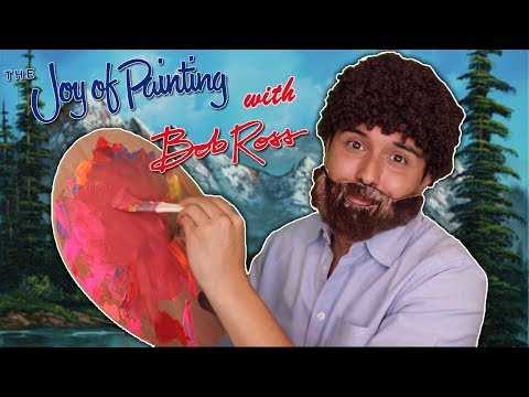 ASMR | Bob Ross Paints Your Face! (Happy Little Tingles!)