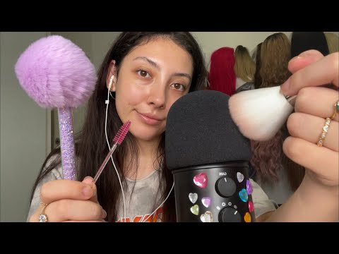 ASMR Chill mic brushing with the cover on + rambles ❤️ ~requested video~ | Whispered