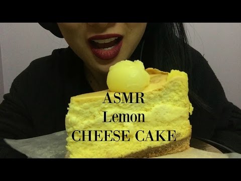 ASMR LEMON CHEESE CAKE (SOFT STICKY EATING SOUNDS) | SAS-ASMR