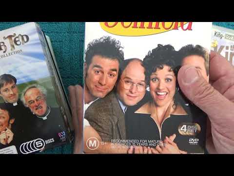 ASMR - SitCom DVDs - Australian Accent - Chewing Gum and Discussing in a Quiet Whisper