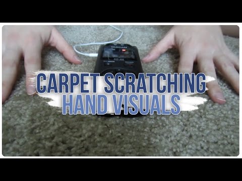 [BINAURAL ASMR] Carpet Scratching / Hands Visuals (no talking)
