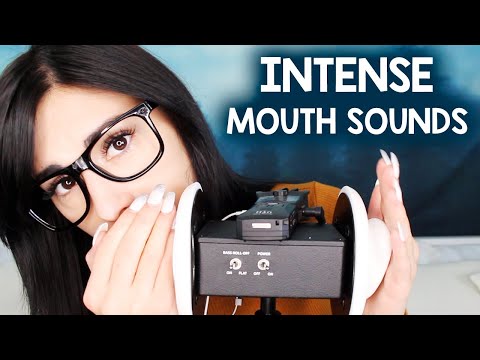 ASMR Inaudible Whisper Mouth Sounds | 3dio Ear to Ear | INTENSE | Ear Licking & Ear Eating