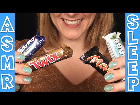 ASMR chocolate candy bar eating / MARS / TWIX / MILKY WAY / BOUNTY