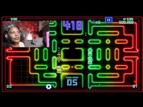 Pac Man GamePlay Pt2 SPACE BAR POWER MOVE
