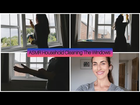 ASMR Household Cleaning The Windows No Talking