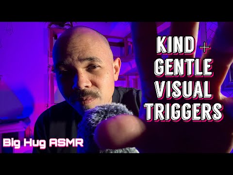 Kind and gentle stress reducing ASMR + Visual triggers + Comfy whispers 🤗😌
