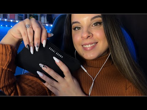 ASMR mini haul maquillaje + toco tu carita para que te duermas ♡