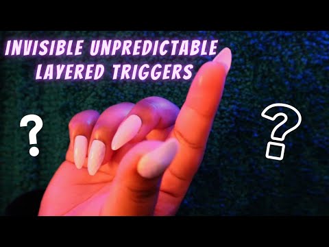 ASMR | Unpredictable Triggers, Some Fast and Aggressive Layered Sounds + Hand Movements - No Talking