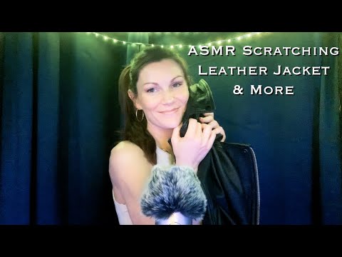 Come Relax with Me (ASMR Scratching & Leather Jacket Try On)