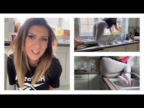 Clean The Kitchen With Me - Glass Cleaning - Housewife Chores