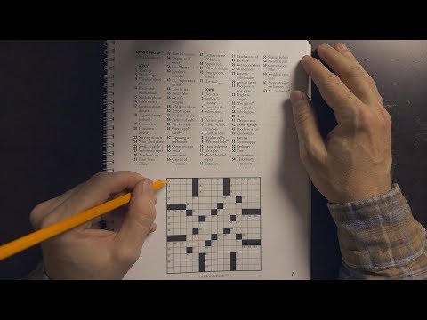 Crossword Puzzle Solving | ASMR