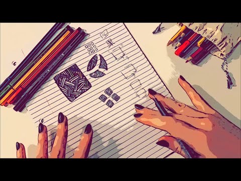 ASMR My Go-To Doodles (Drawing with Gum)