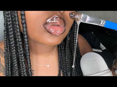 4k ASMR | 30 Minutes Of Literal Spit Painting |Tongue Swirling😳