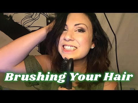ASMR Hair Brushing and Whispering
