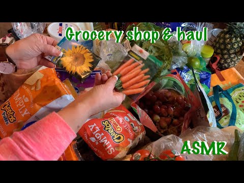 ASMR Grocery shopping & haul (No talking) Filmed before Covid 19 (No soft spoken version)