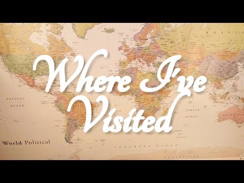 ASMR Where in the world I've been (On World Map) ☀365 Days of ASMR☀