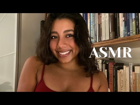 ASMR whispering subscribers names with hand visuals💕