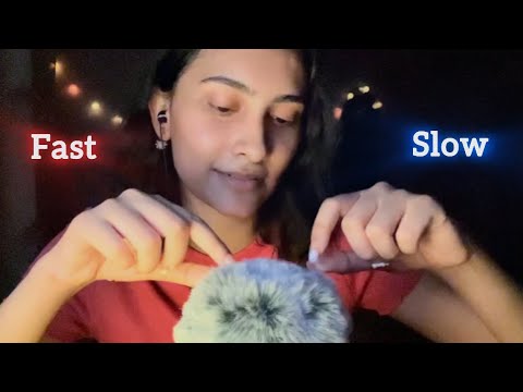 FAST v/s SLOW ASMR | Searching for bugs, spider rhyme, repeating intro, layered sound triggers etc