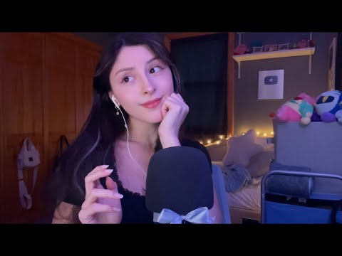 ASMR 🤍 quiet hand movements, hand & fabric sounds, plucking, haircut, no talking ☁️