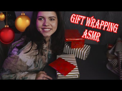 ASMR Wrap your Christmas Gifts with me | Intense paper sounds for many tingles *no talking*