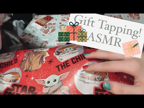 ASMR Wrapping Paper Sounds(Tapping)😴🎄