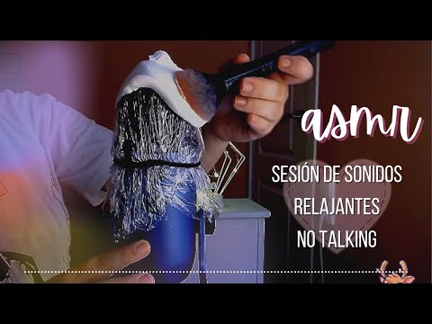 ASMR Sesión de sonidos relajantes | Espuma, ronroneo, guantes... | No talking | Español