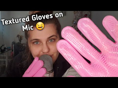 ASMR // Textured Glove Sounds / Personal Attention / Crinkly, crunchy sounds on Mic 🤤 //