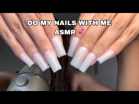 ASMR doing my nails voiceover 💅