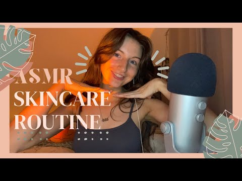 ASMR GRWM for bed (skincare routine)🧸