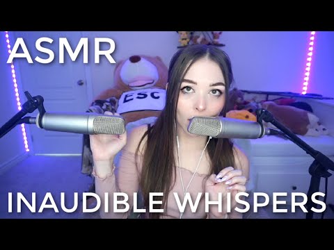 |ASMR| Super Tingly Inaudible Whispers, Purring and Mouth Sounds