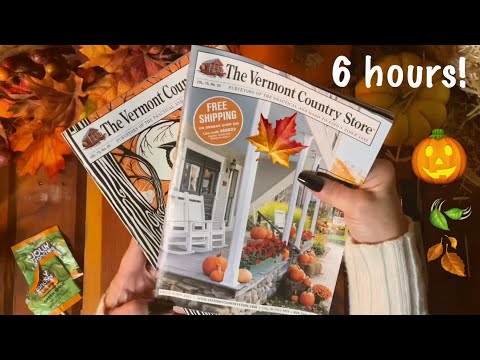 6 hours! Catalogs! (Whispered w/candy) Page turning~pointing with pen~ASMR